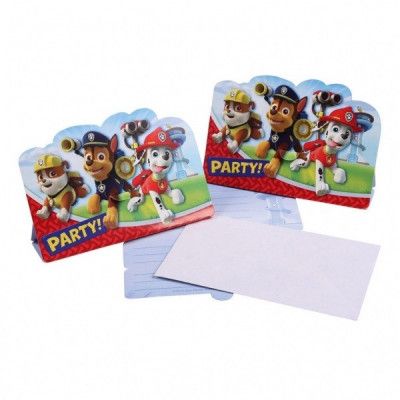 Paw Patrol - Inbjudningskort 8-pack