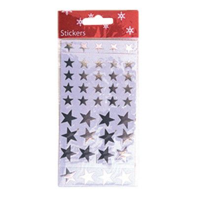Stickerstjärnor Silver