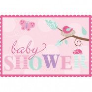 Tweet Baby Girl Inbjudningskort Babyshower 8 st