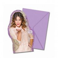 Violetta Gold Edition Inbjudningskort 6 st