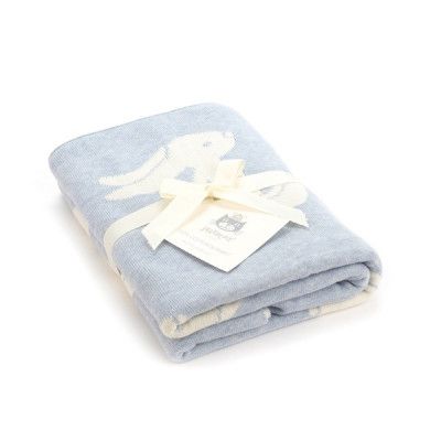 Jellycat, Bashful - Blå Bunny Blanket