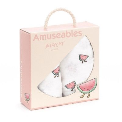 Jellycat Muslinfiltar 2-pack (Vattenmelon)