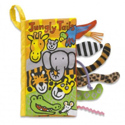 Jellycat Tails Mjuk Bok (Djungeldjur)
