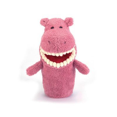 Jellycat, Toothy Hippo Handpuppet