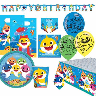 Kalaspaket Baby Shark - 8 personer