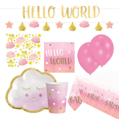 Kalaspaket Hello World Rosa - 8 personer