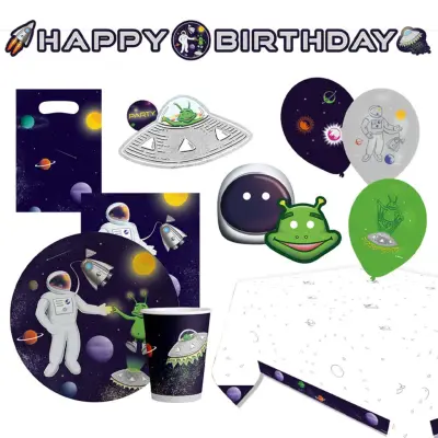 Kalaspaket Space Party - 8 personer