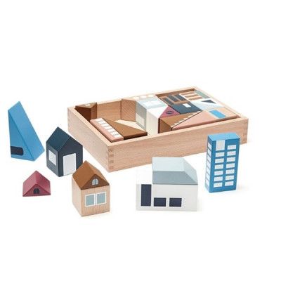 Kids Concept, Aiden - Träklossar Stad