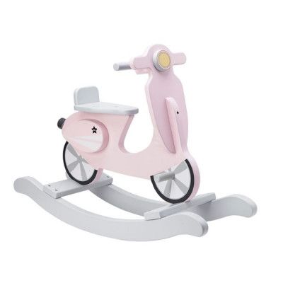Kids Concept, Gungvespa rosa/vit