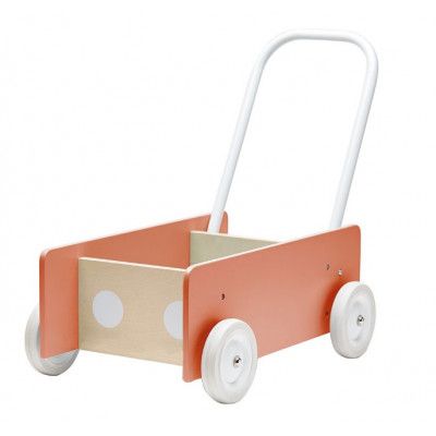 Kids Concept Lära Gå Vagn (Aprikos)