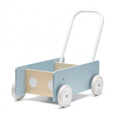 Kids Concept Lära Gå Vagn (Blå)