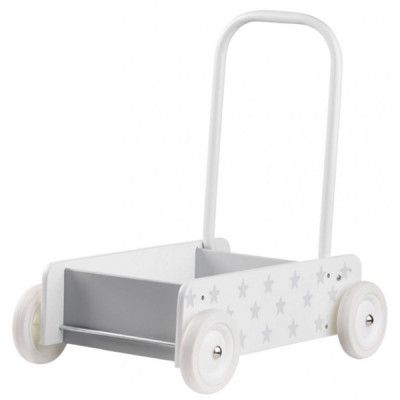 Kids Concept, Lära Gå Vagn Star Grå&Vit