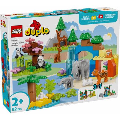 LEGO® DUPLO 3-i-1 Vilda djurfamiljer 10446 - LEGO -  Leksaksaffären
