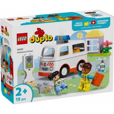 LEGO® DUPLO Ambulans och förare 10447 - LEGO -  Leksaksaffären