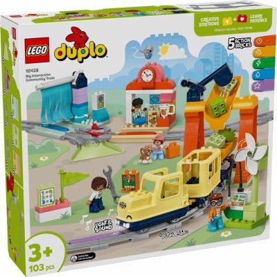 LEGO® DUPLO Stort interaktivt pendeltåg 10428 - LEGO -  Leksaksaffären
