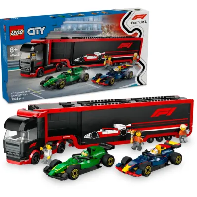 F1 Truck with RB20&AMR24 - Formula 1 - City - 60445 - LEGO