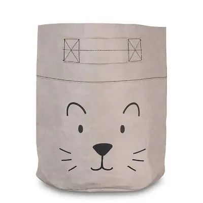 Jollein förvaringskorg XL paper, little lion grey