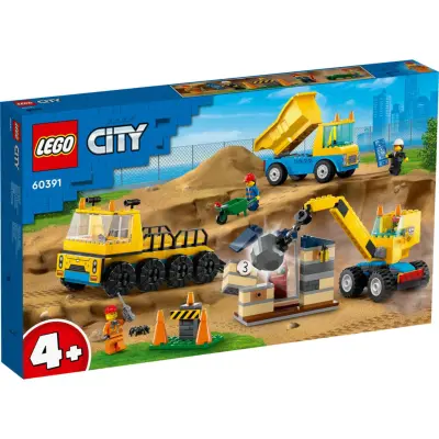 LEGO® City Byggfordon och kran med rivningskula 60391 - LEGO -  Leksaksaffären
