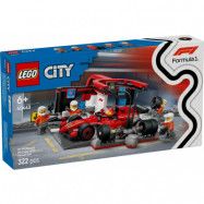 LEGO City F1 depåstopp & depåteam med Ferrari bil 60443