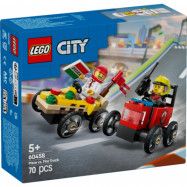 LEGO City Pizzabil mot brandbil racingpaket 60458