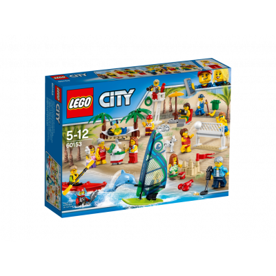 LEGO City Town 60153, Figurpaket – Kul på stranden