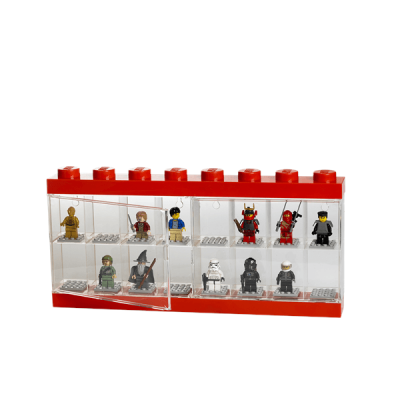 LEGO, Display case för 16 minifigurer, red