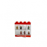 LEGO, Display case för 8 minifigurer, red