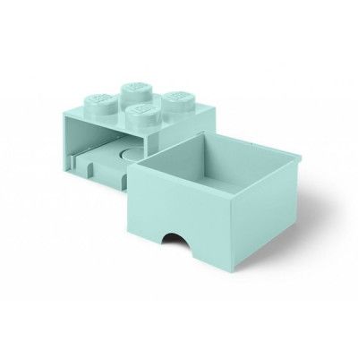 LEGO Förvaringsbox 4 med lådor (Turkos)