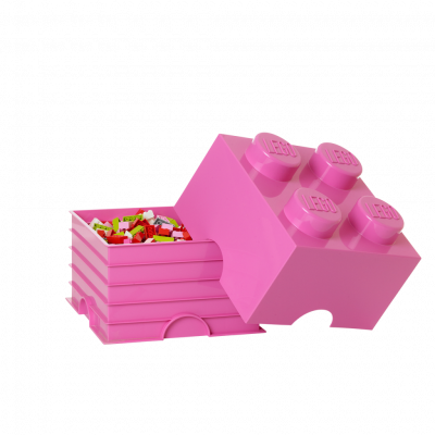 LEGO, Förvaringsbox 4, medium pink