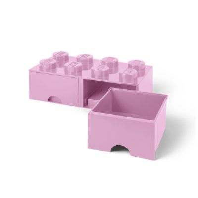 LEGO, Förvaringsbox 8 med lådor, light purple