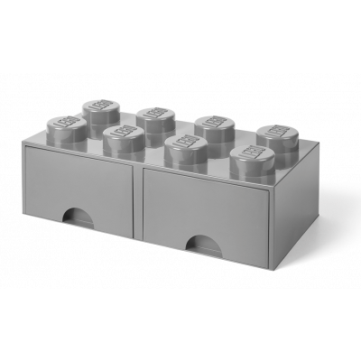 LEGO, Förvaringsbox 8 med lådor, stone grey
