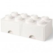 LEGO, Förvaringsbox 8 med lådor, white