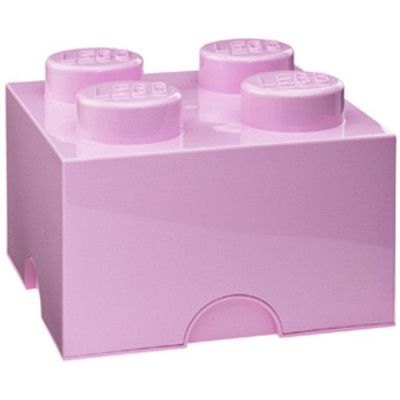 LEGO Förvaringslåda 4 (Ljusrosa)