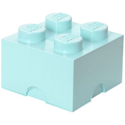 LEGO Förvaringslåda 4 (Ljusturkos)