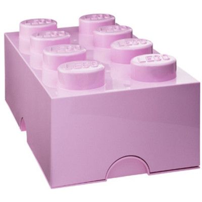 LEGO Förvaringslåda 8 (Ljusrosa)