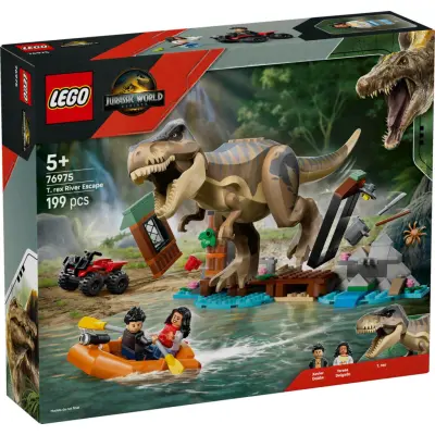 LEGO® Jurassic World Flodflykt med T. rex 76975 - LEGO -  Leksaksaffären