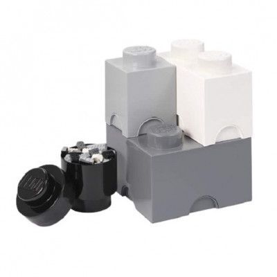 LEGO Lego - Förvaring Legoset 25 X 33 Cm Polypropylene Svart/Grå 4 Delar