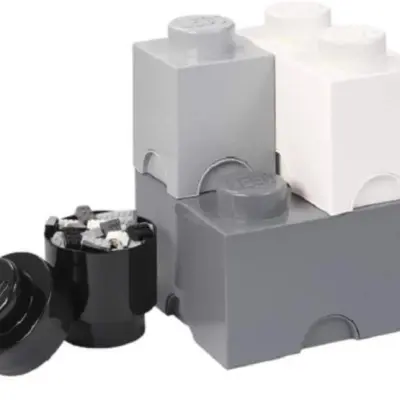 LEGO Lego - Förvaring Legoset 25 X 33 Cm Polypropylene Svart/Grå 4 Delar