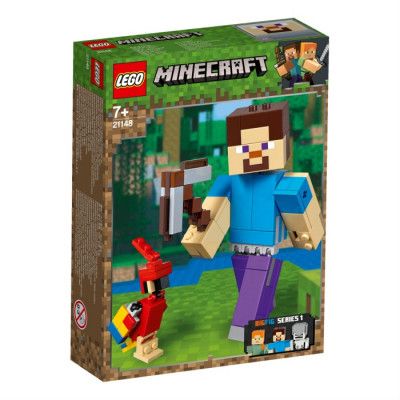 LEGO Minecraft 21148 - BigFig Steve med papegoja