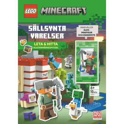 Lego Minecraft Sällsynta Varelser Pysselbok med Minifigur - Minecraft -  Leksaksaffären