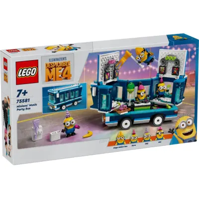 LEGO® Minions Minionernas musikpartybuss 75581 - LEGO -  Leksaksaffären