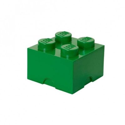 Lego Storage - Lego Förvaringskloss 4 Pluttar - Grön