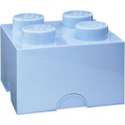 Lego Storage - Lego Förvaringskloss 4 Pluttar - Ljusblå