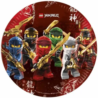 Tallrikar Lego Ninjago 8-pack
