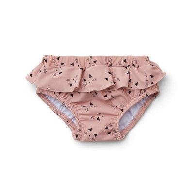 Liewood badbyxa Elise med volang stl 56/62, cat rose