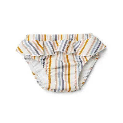 Liewood badbyxa Elise med volang stl 56/62, stripe multi