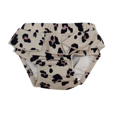 Liewood badbyxa Elise med volang stl 68/74, leo beige beauty