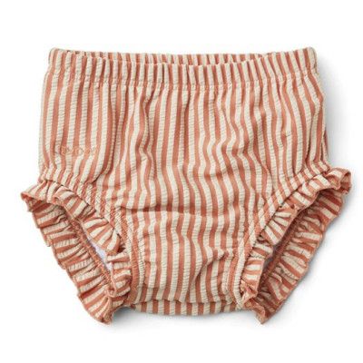 Liewood badbyxa Mila stl 80/86, rand rosa/sand