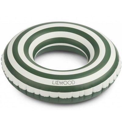 Liewood badring Donna XL, rand garden green/creme de la creme