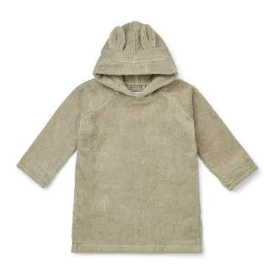 Liewood badrock poncho Ilja 3-4 år, kanin/mist